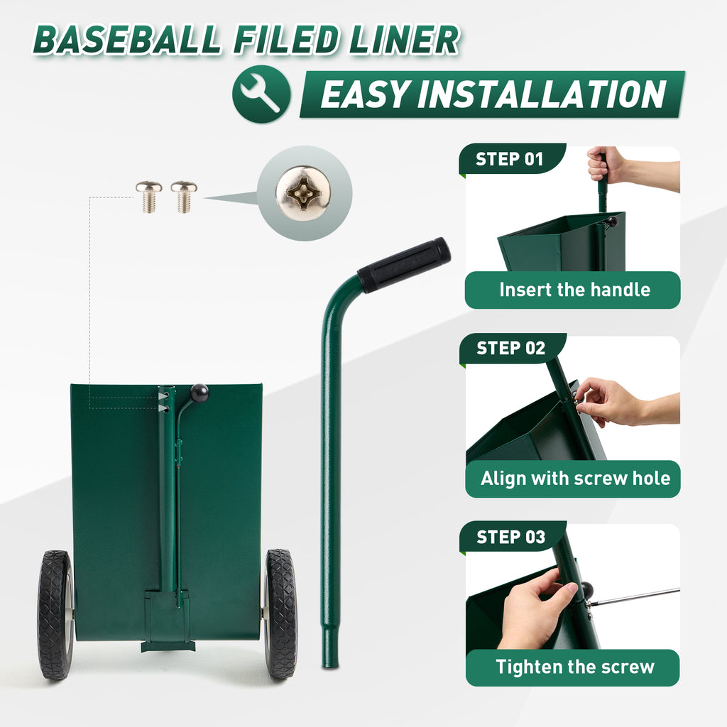 Filed Chalker for Baseball and Softball Field, Dry Line Marker, 25 Lbs
