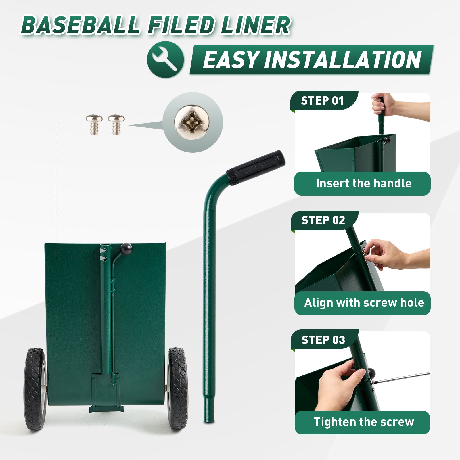 Filed Chalker for Baseball and Softball Field, Dry Line Marker, 25 Lbs