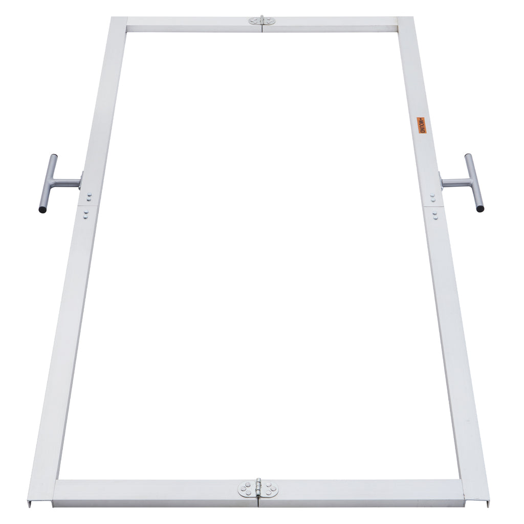 Batter's Box Template, Aluminum, Foldable, Heavy-Duty, for Baseball and Softball Field, Coaching Accessory