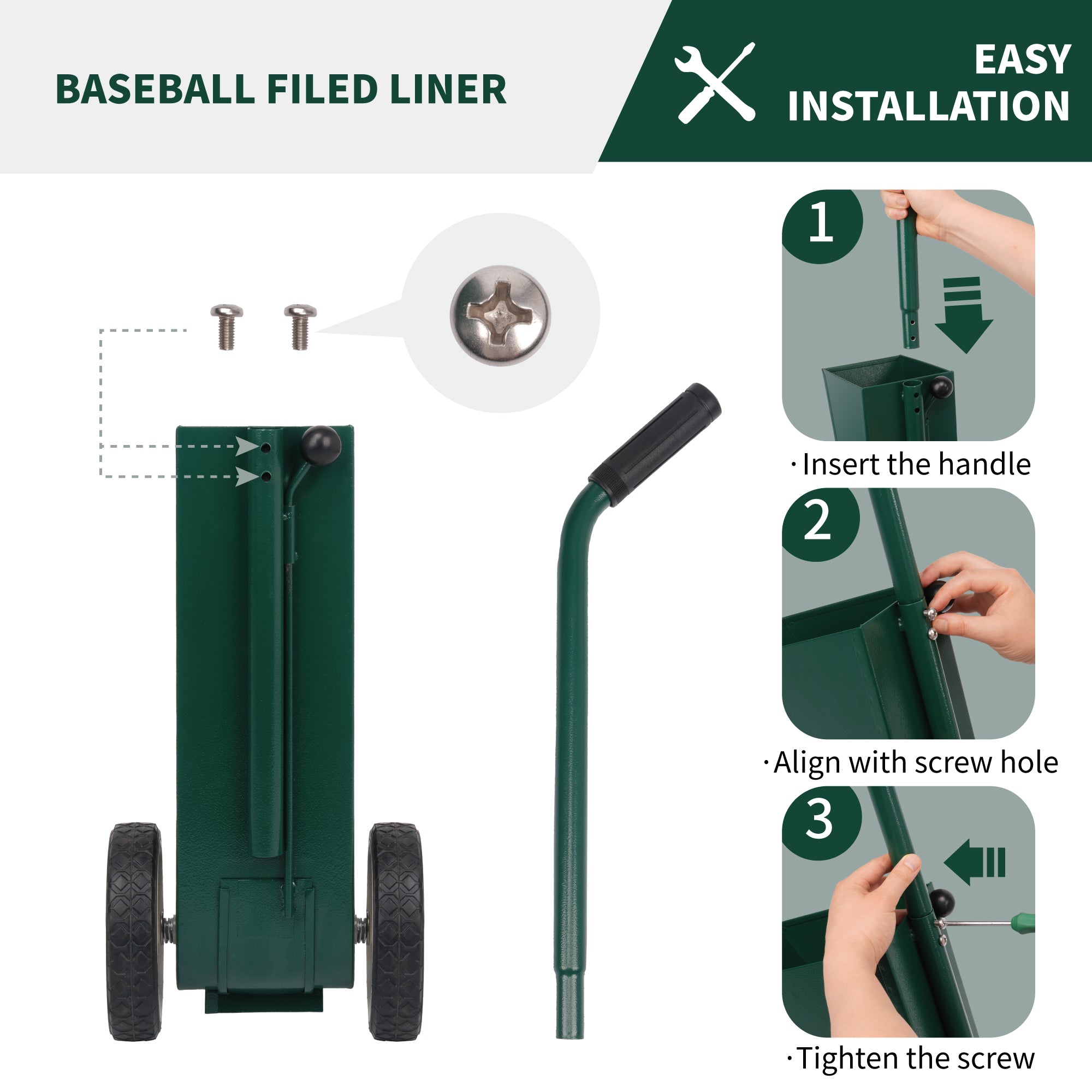 Filed Chalker for Baseball and Softball Field, Dry Line Marker, 10 Lbs