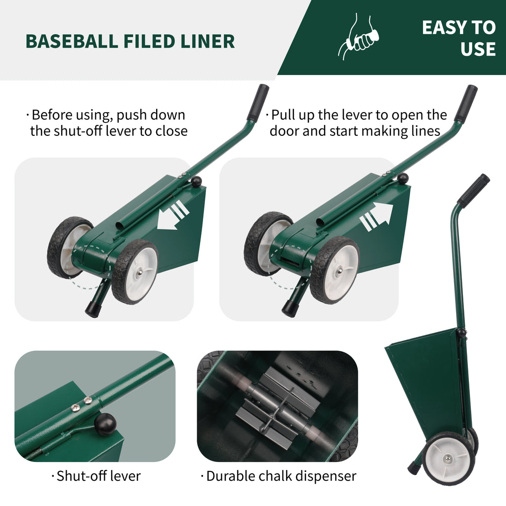 Filed Chalker for Baseball and Softball Field, Dry Line Marker, 10 Lbs