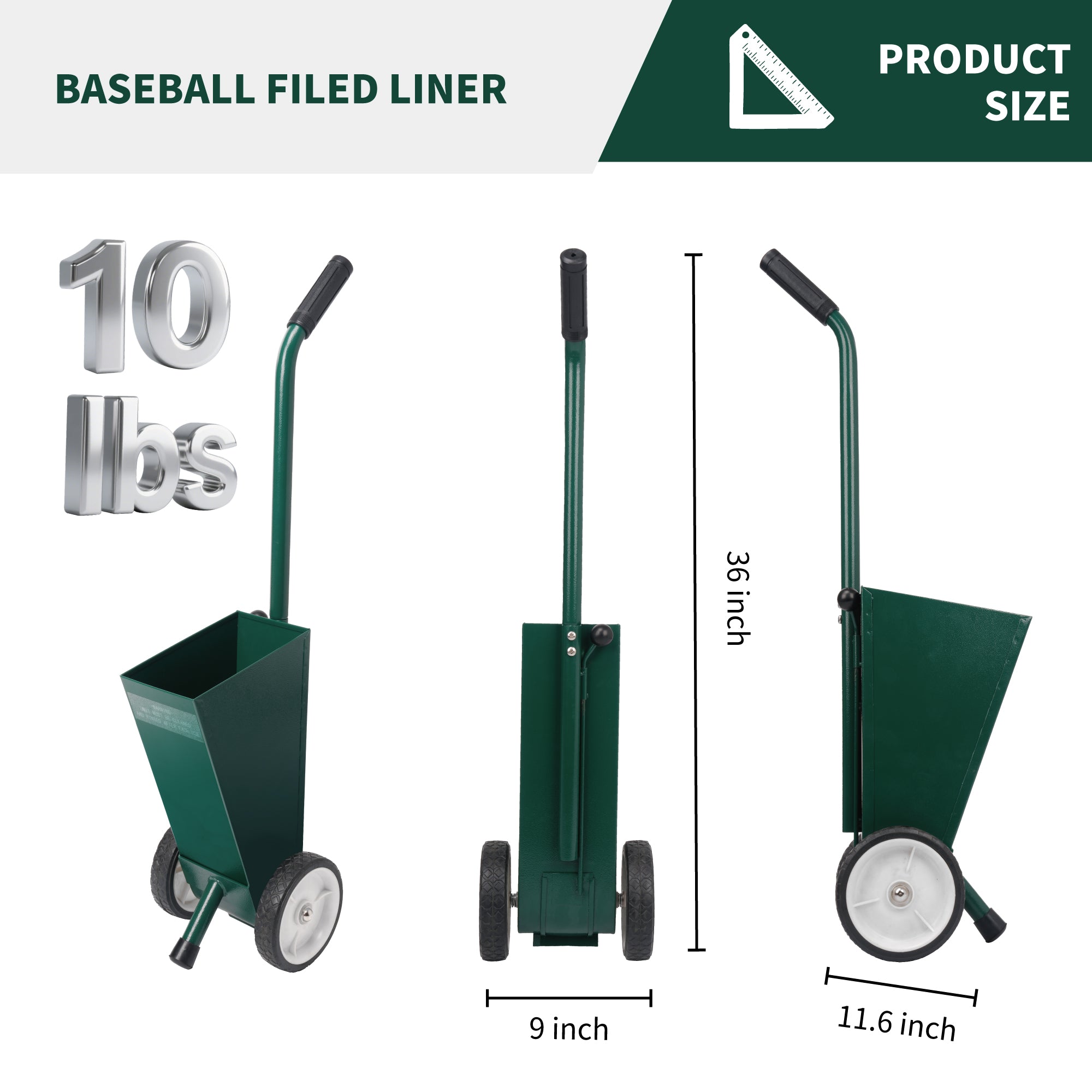 Filed Chalker for Baseball and Softball Field, Dry Line Marker, 10 Lbs