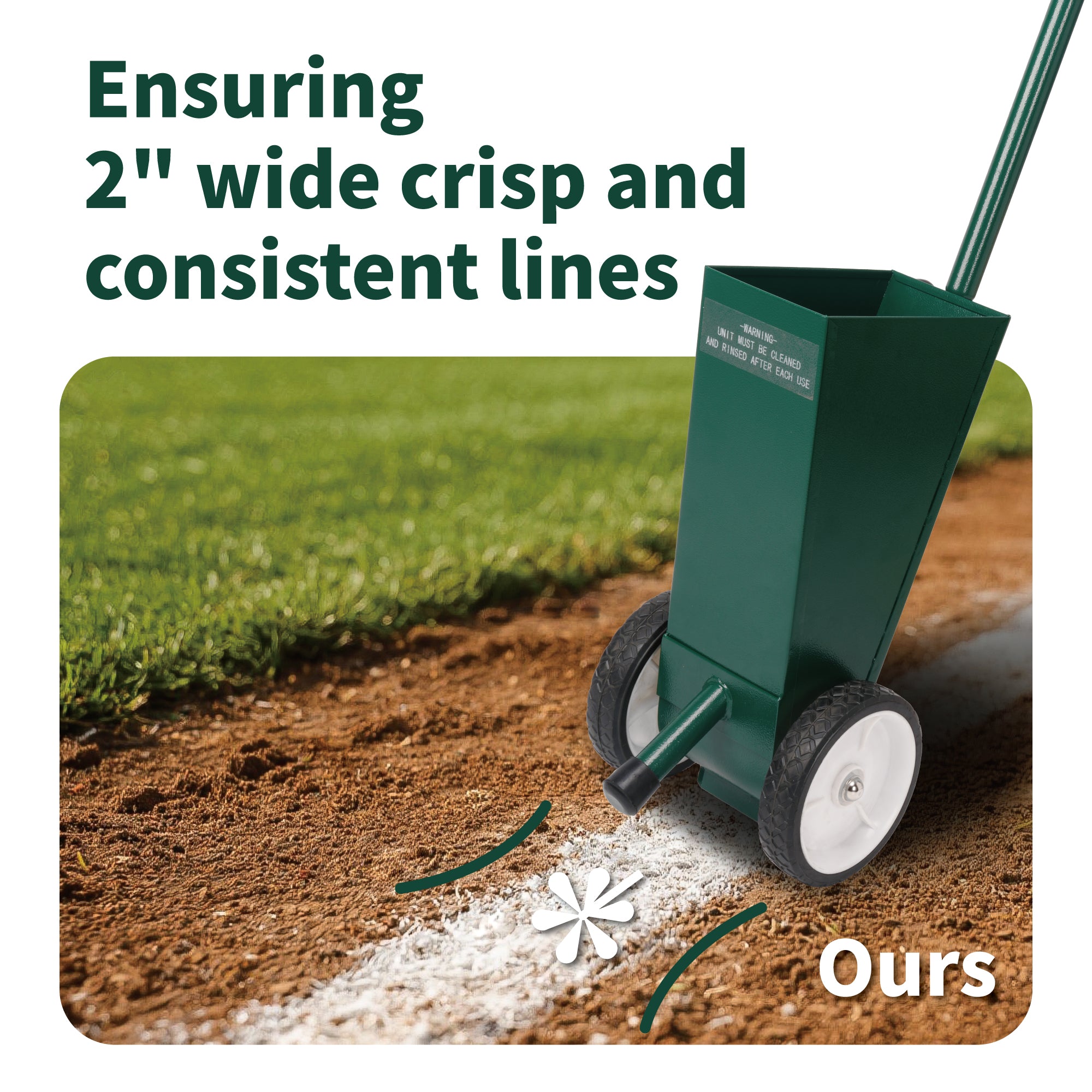Filed Chalker for Baseball and Softball Field, Dry Line Marker, 10 Lbs