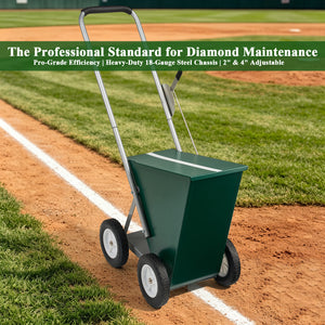 Field chalker for Baseball andSoftball Field, Dry Line Marker, 2" and 4" Wide Lines Adjustable, 50 Lbs