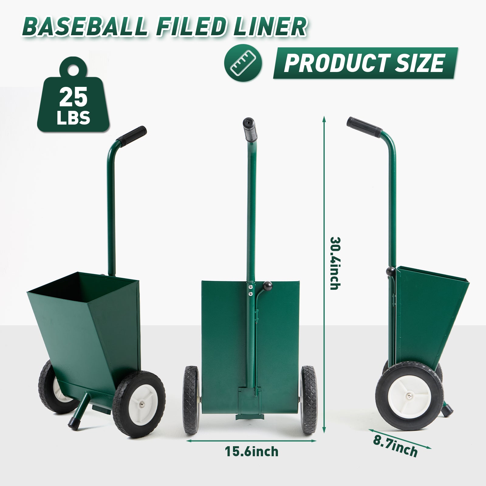 Filed Chalker for Baseball and Softball Field, Dry Line Marker, 25 Lbs