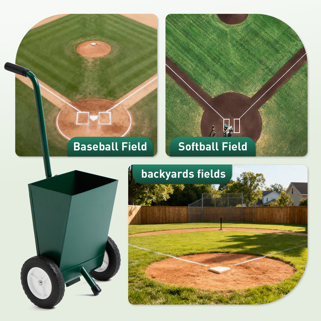 Filed Chalker for Baseball and Softball Field, Dry Line Marker, 25 Lbs