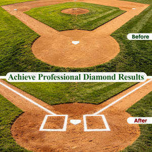 Field chalker for Baseball andSoftball Field, Dry Line Marker, 2" and 4" Wide Lines Adjustable, 50 Lbs