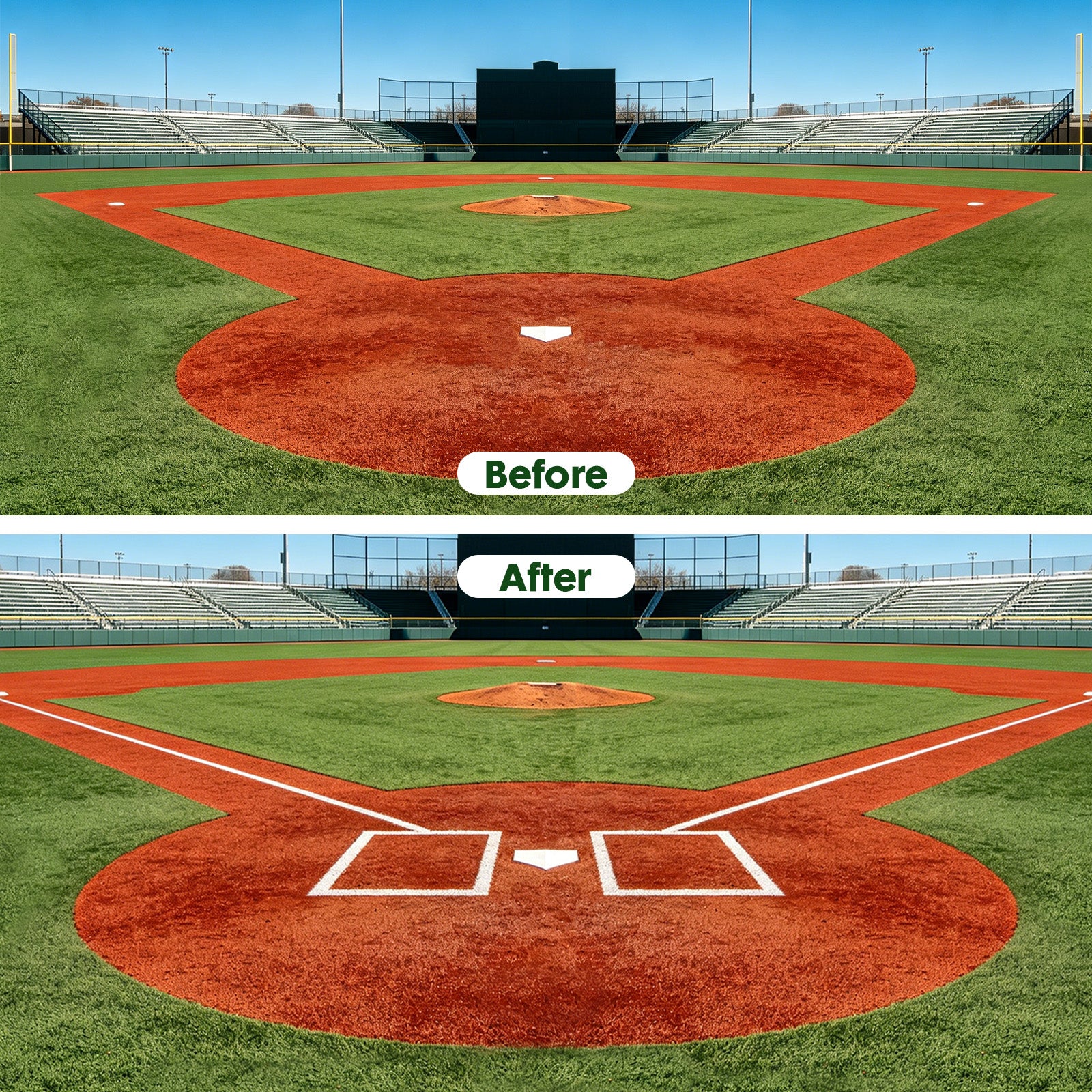 Field chalker for Baseball andSoftball Field, Dry Line Marker, 2" and 4" Wide Lines Adjustable, 25 Lbs