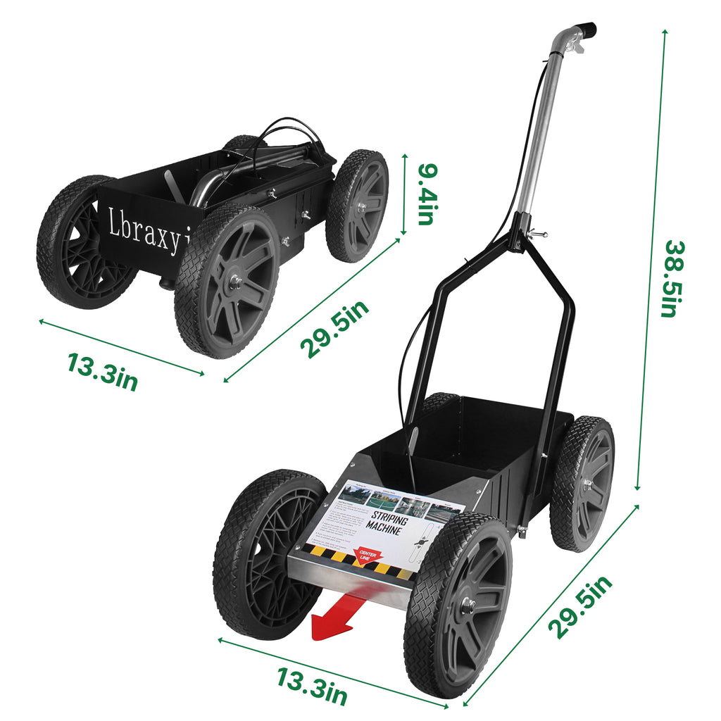 High-Performance Striping Line Marking Machine for Athletic Fields, Work with Inverted Striping Spray Paint